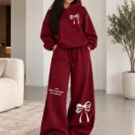 Set Papillon - Rouge Bordeaux